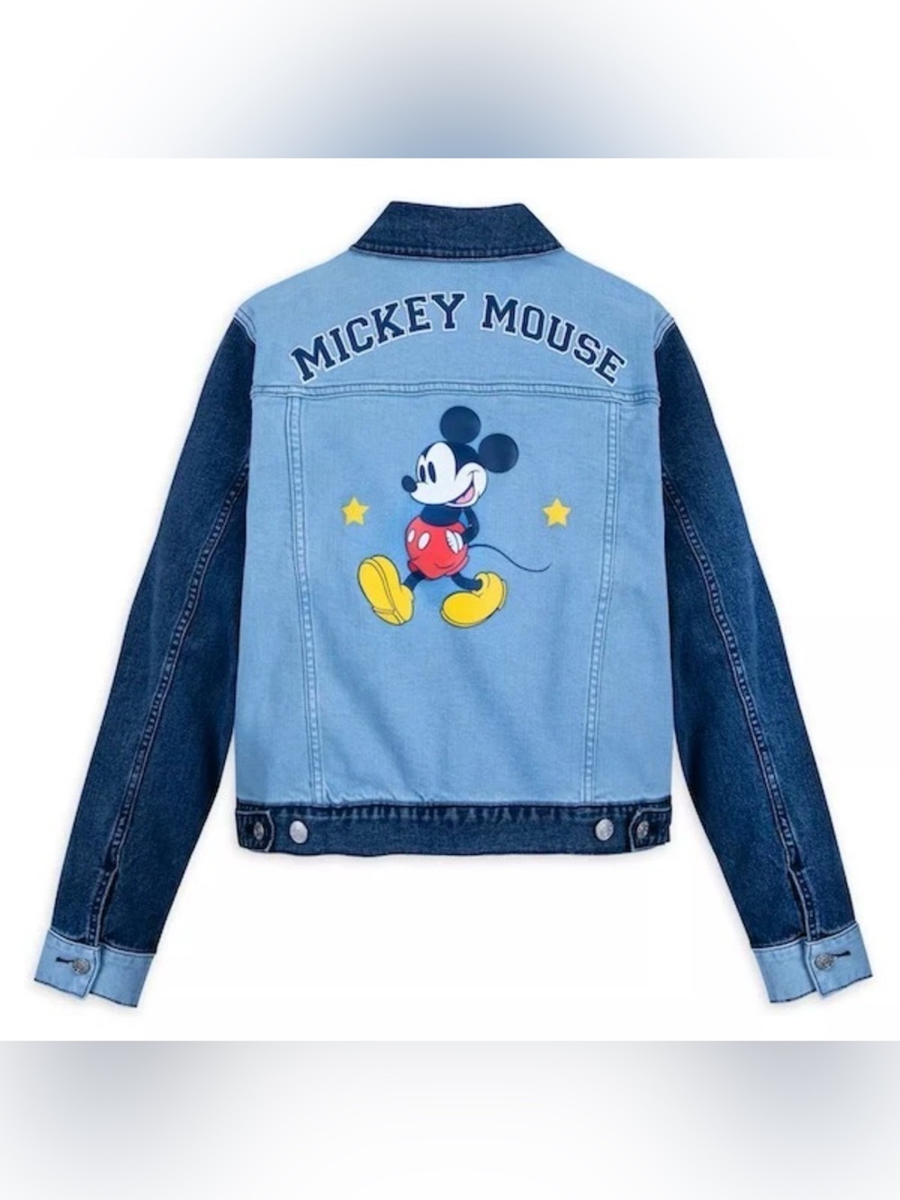 Disney Mickey Mouse Her Universe Denim Jacket Women’s M Two Tone Jean Jacket